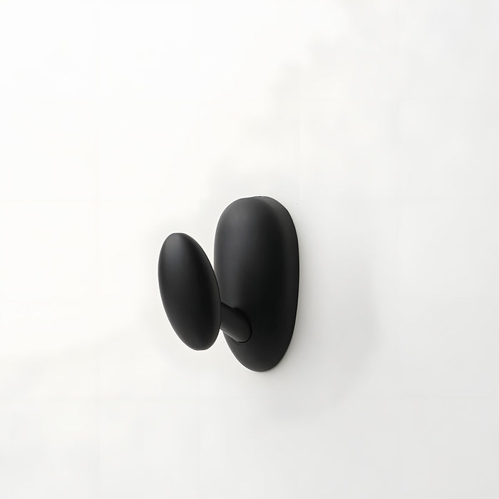 Modern Solid Brass Sculptural Pebble Coat & Towel Hooks