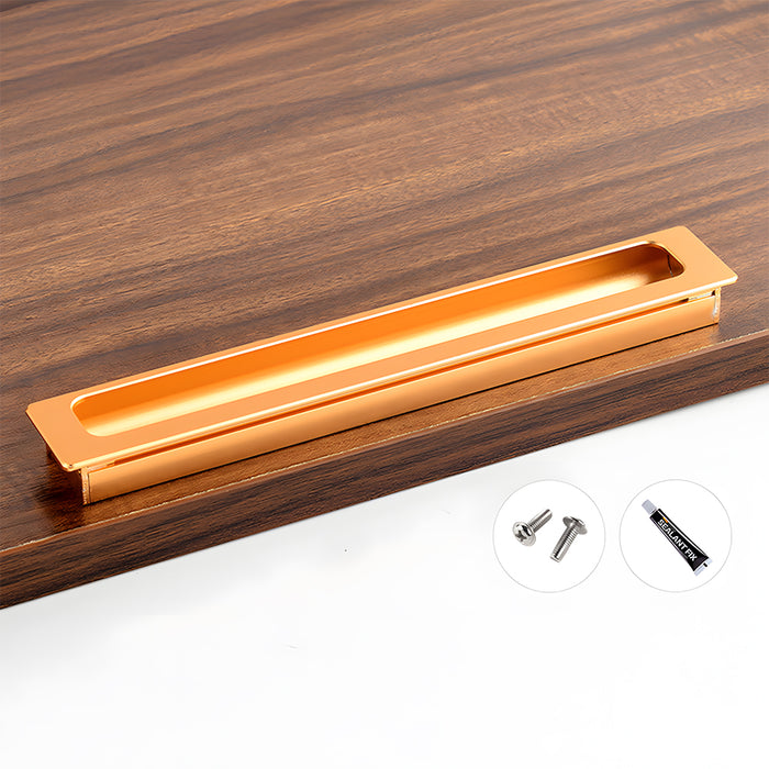 Vintage Invisible Recessed Finger Pull Cabinet Handles