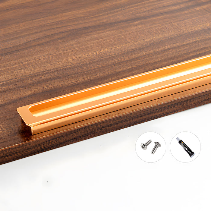 Vintage Invisible Recessed Finger Pull Cabinet Handles