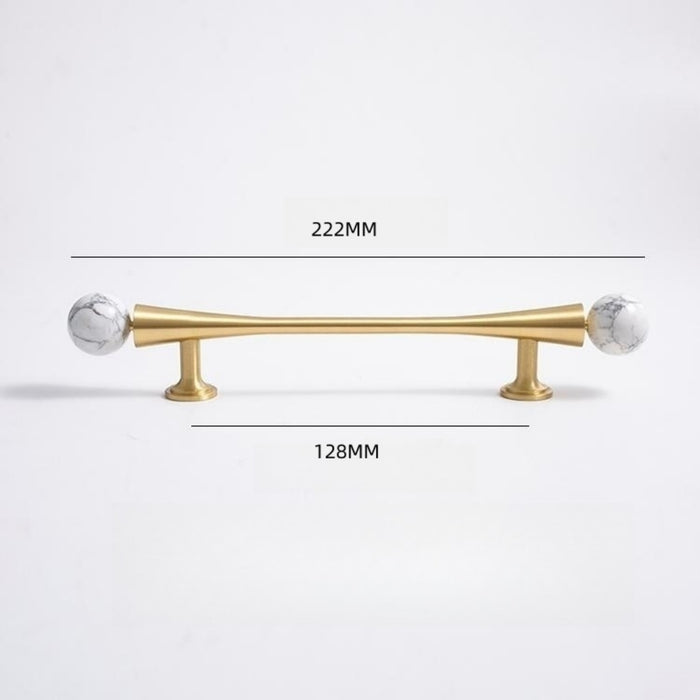 Personality Crystal Brass French Light Luxury Style Wardrobe Cabinet  Pull