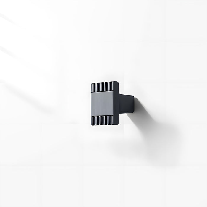 Square Textured Gold & Black Drawer Handles