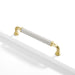 Modern Woven Leather Cabinet Pulls with Curved Zinc Alloy Base