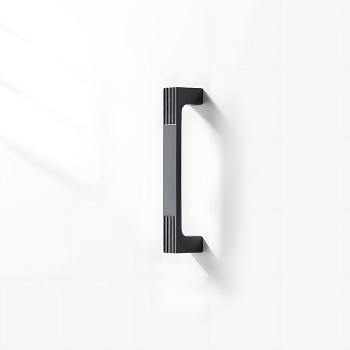 Square Textured Gold & Black Drawer Handles