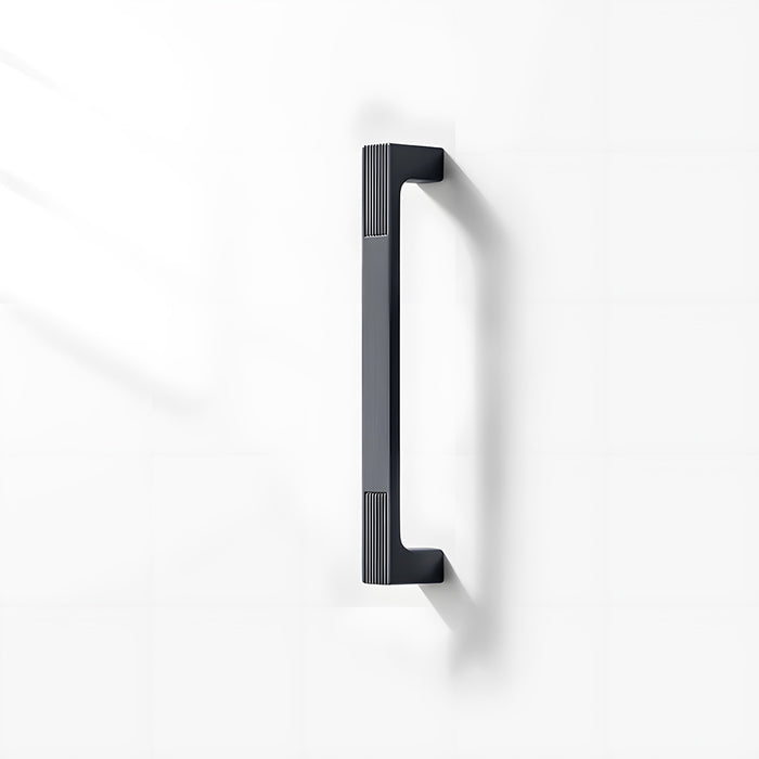 Square Textured Gold & Black Drawer Handles