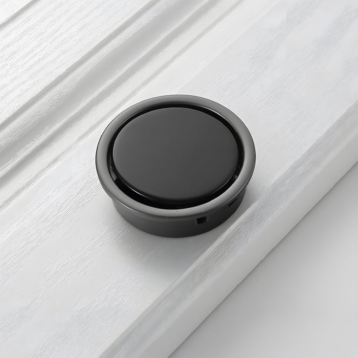 Simple Black Hidden Recessed Cabinet Pulls