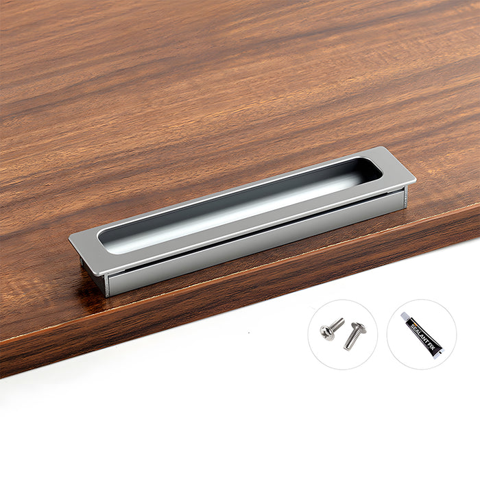 Vintage Invisible Recessed Finger Pull Cabinet Handles