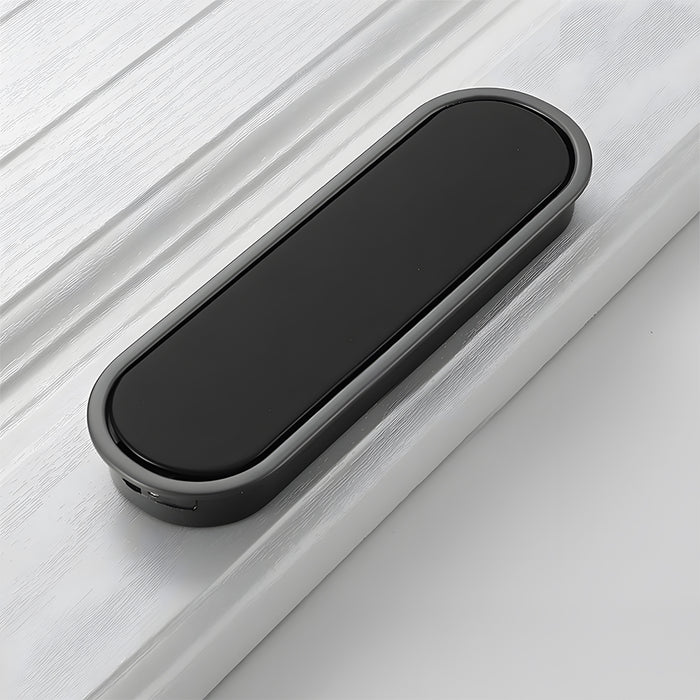 Simple Black Hidden Recessed Cabinet Pulls