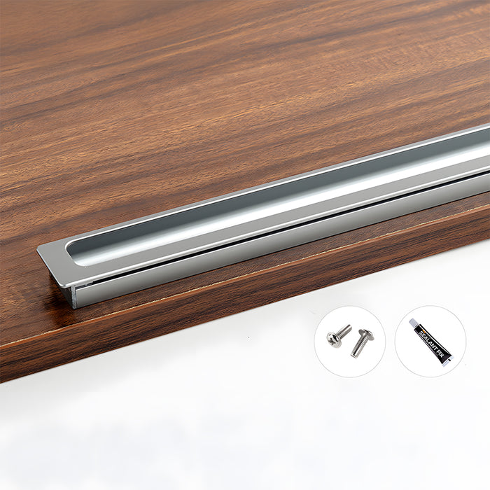 Vintage Invisible Recessed Finger Pull Cabinet Handles