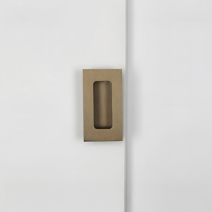 Retro Recessed Rectangular Embedded Cabinet Handles