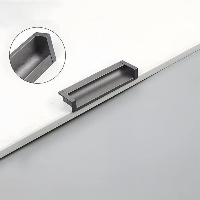 Contemporary Aluminum Alloy Finger Edge Pulls