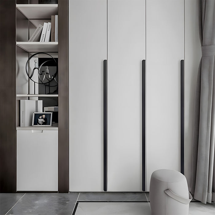 Simple Solid Aluminum Alloy Finger Edge Cabinet Pulls