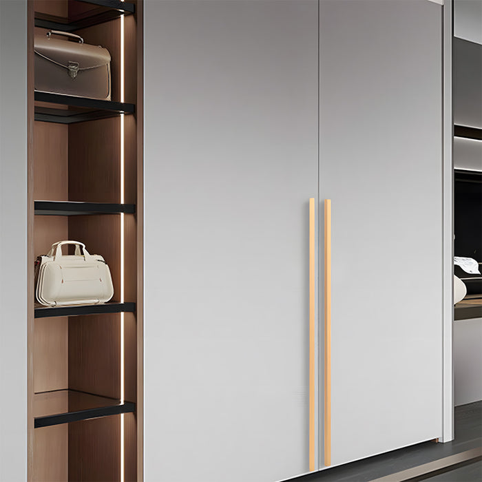 Simple Solid Aluminum Alloy Finger Edge Cabinet Pulls