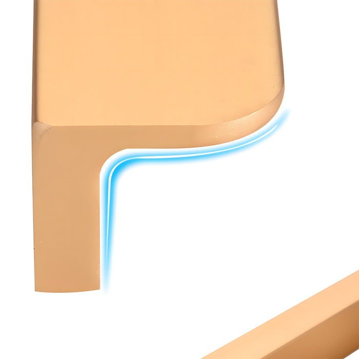 Simple Solid Aluminum Alloy Finger Edge Cabinet Pulls