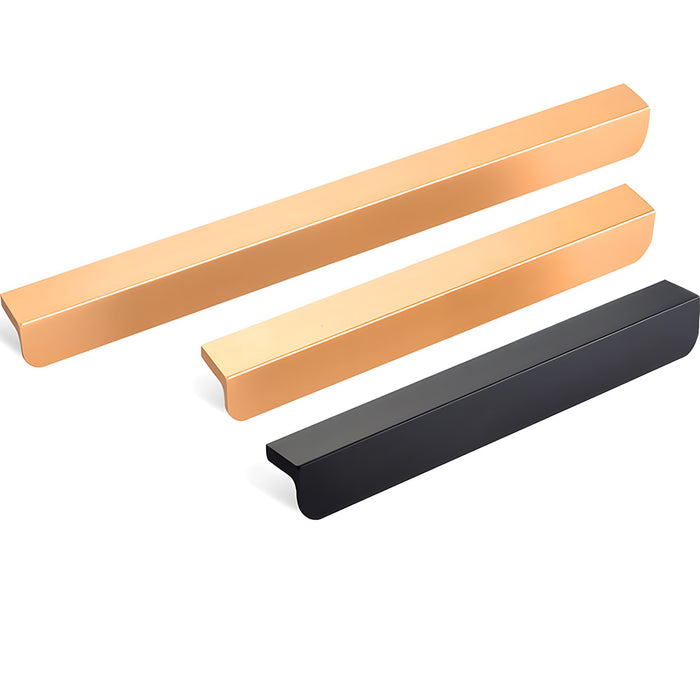 Simple Solid Aluminum Alloy Finger Edge Cabinet Pulls