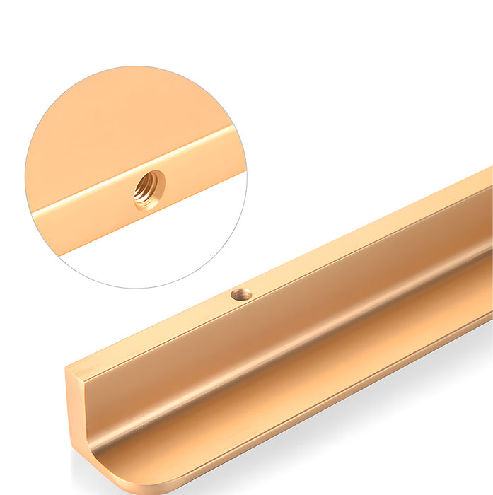 Simple Solid Aluminum Alloy Finger Edge Cabinet Pulls