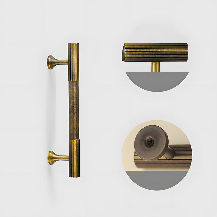 Solid Antique Brass Kitchen Cabinet Handles