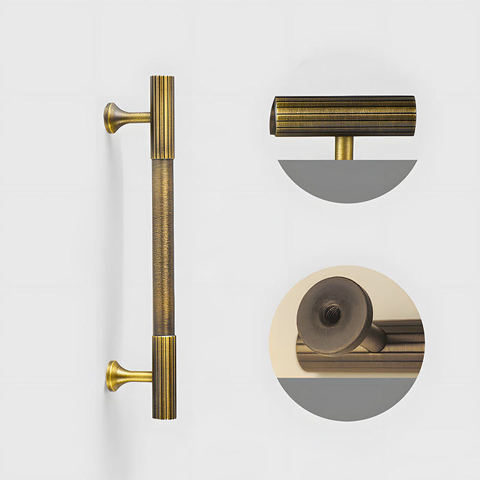 Solid Antique Brass Kitchen Cabinet Handles