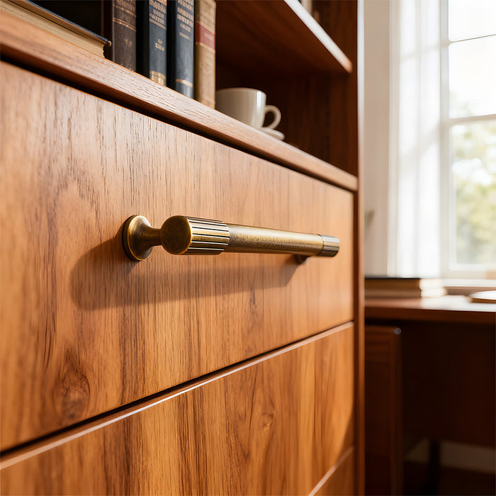 Solid Antique Brass Kitchen Cabinet Handles
