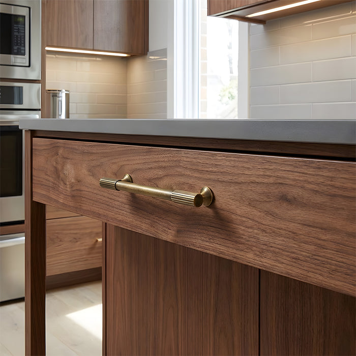 Solid Antique Brass Kitchen Cabinet Handles