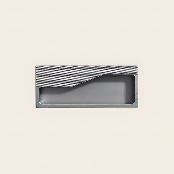 Rectangular Knurled Recessed Hidden Drawer Handles