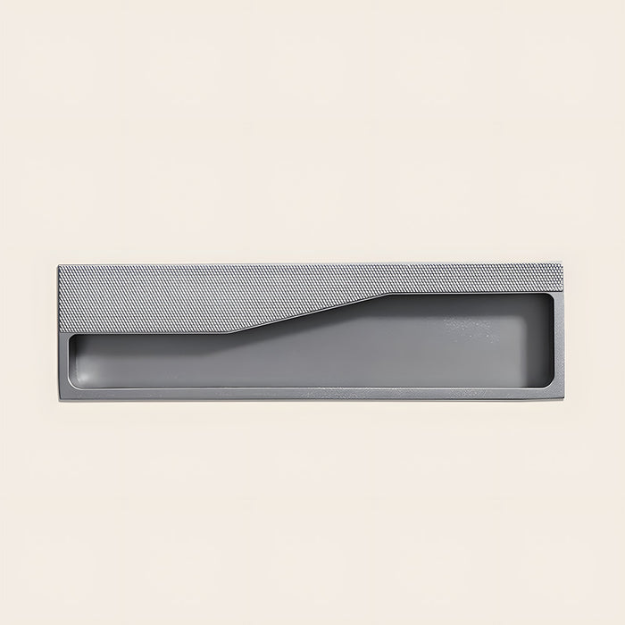 Rectangular Knurled Recessed Hidden Drawer Handles