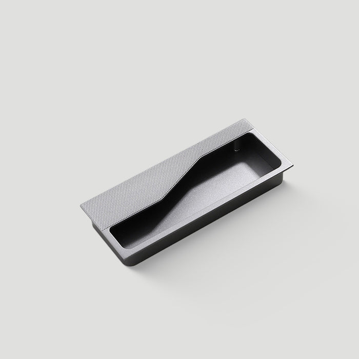 Rectangular Knurled Recessed Hidden Drawer Handles