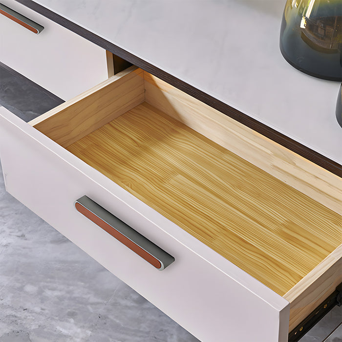 Stylish Two-tone Leather Cupboard Cabinet Door Handles