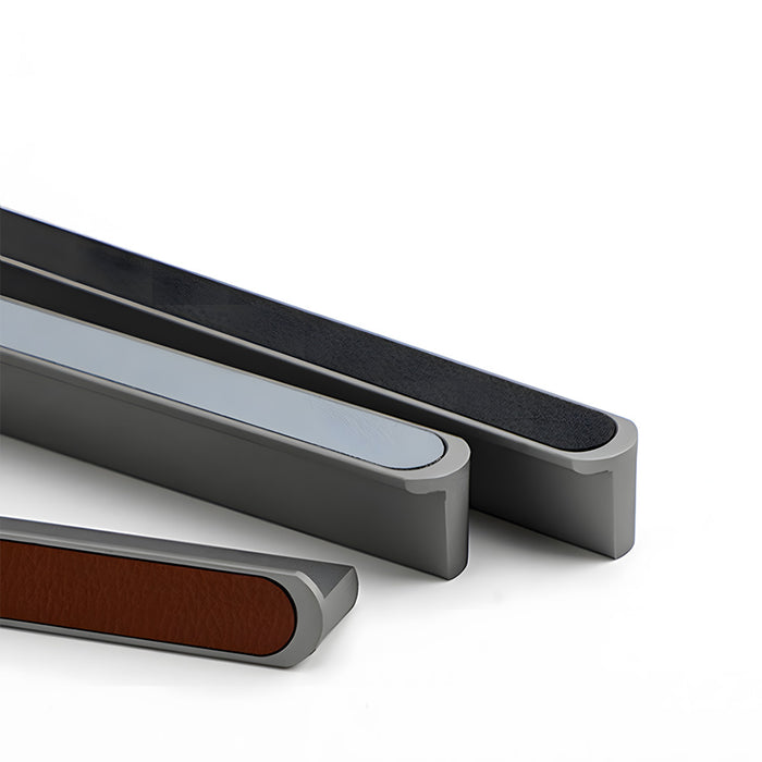 Stylish Two-tone Leather Cupboard Cabinet Door Handles
