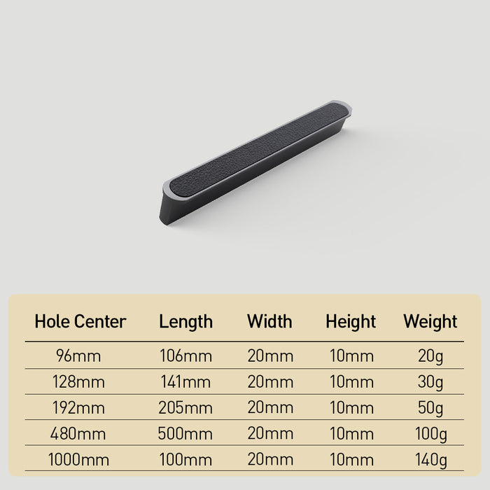 Stylish Two-tone Leather Cupboard Cabinet Door Handles