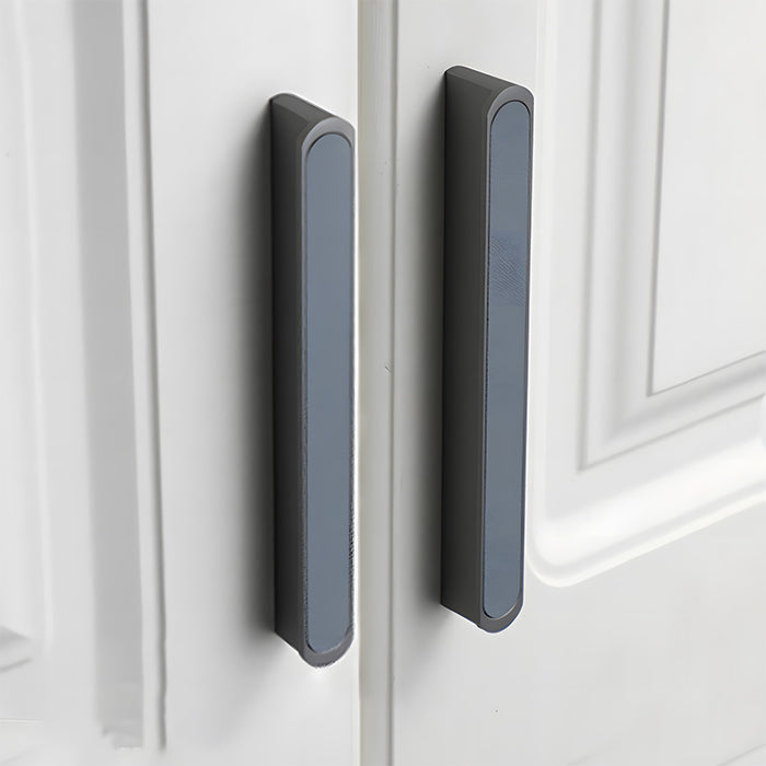 Stylish Two-tone Leather Cupboard Cabinet Door Handles