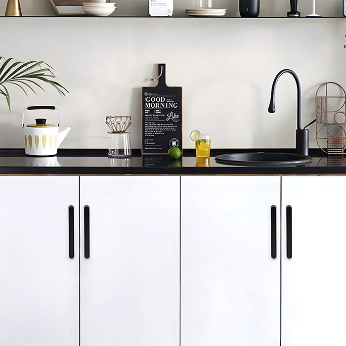 Stylish Two-tone Leather Cupboard Cabinet Door Handles