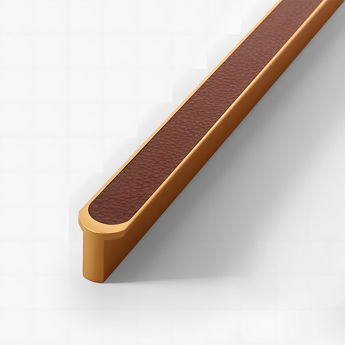 Stylish Two-tone Leather Cupboard Cabinet Door Handles