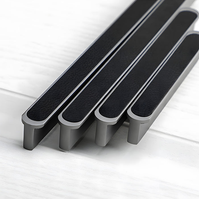 Stylish Two-tone Leather Cupboard Cabinet Door Handles