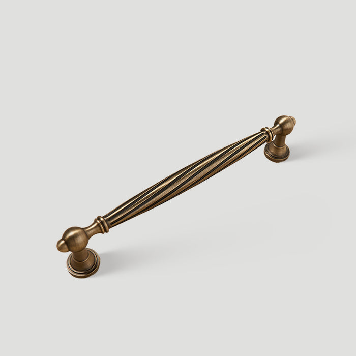 Unique Twisted Brass Cabinet Handles
