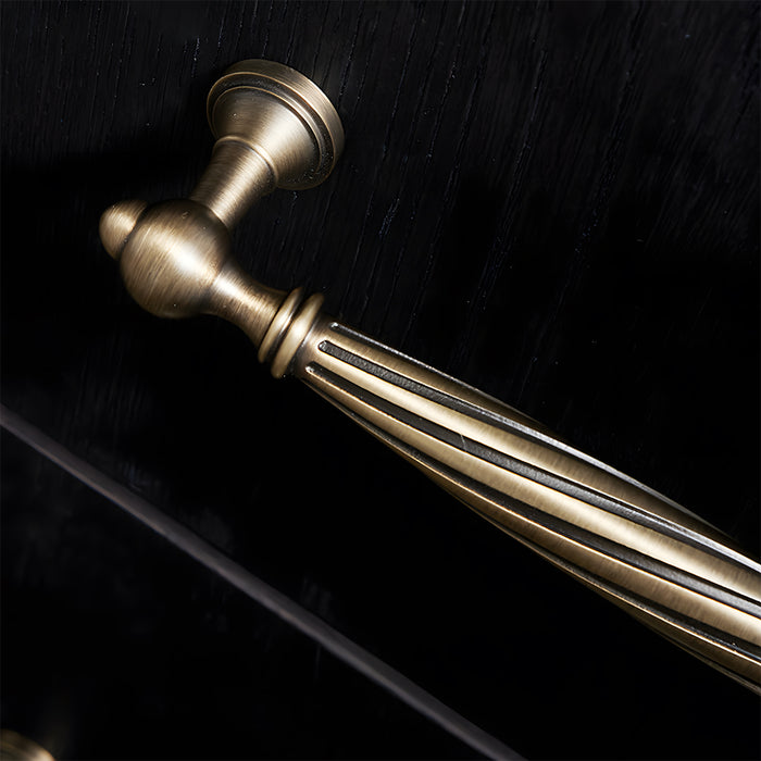 Unique Twisted Brass Cabinet Handles