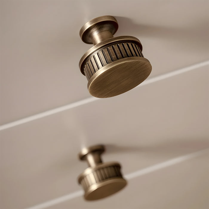 Unique Twisted Brass Cabinet Handles