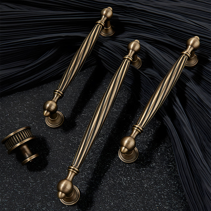 Unique Twisted Brass Cabinet Handles