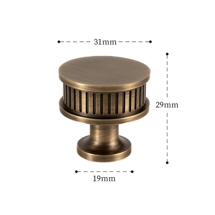 Unique Twisted Brass Cabinet Handles