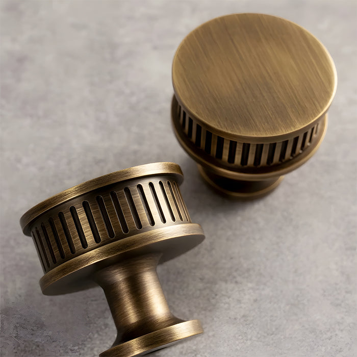 Unique Twisted Brass Cabinet Handles
