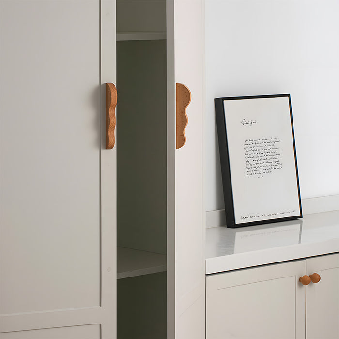 Unique Handmade Wavy Wood Cabinet Handles