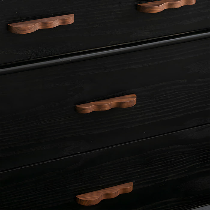 Unique Handmade Wavy Wood Cabinet Handles