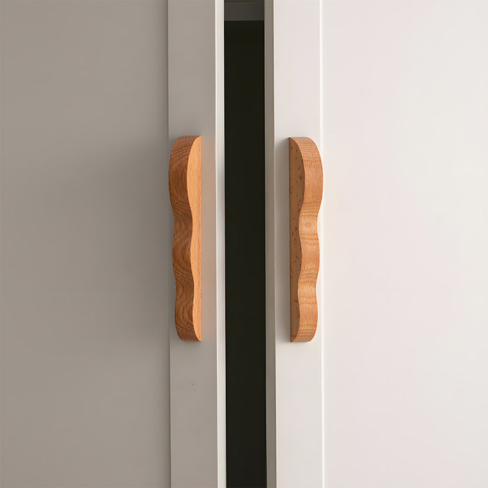 Unique Handmade Wavy Wood Cabinet Handles