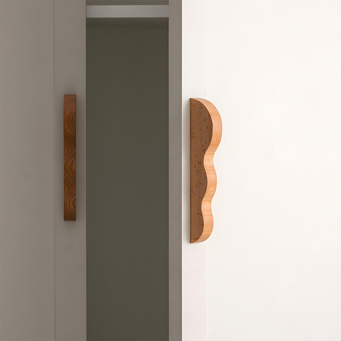 Unique Handmade Wavy Wood Cabinet Handles
