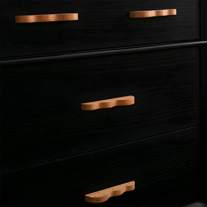 Unique Handmade Wavy Wood Cabinet Handles