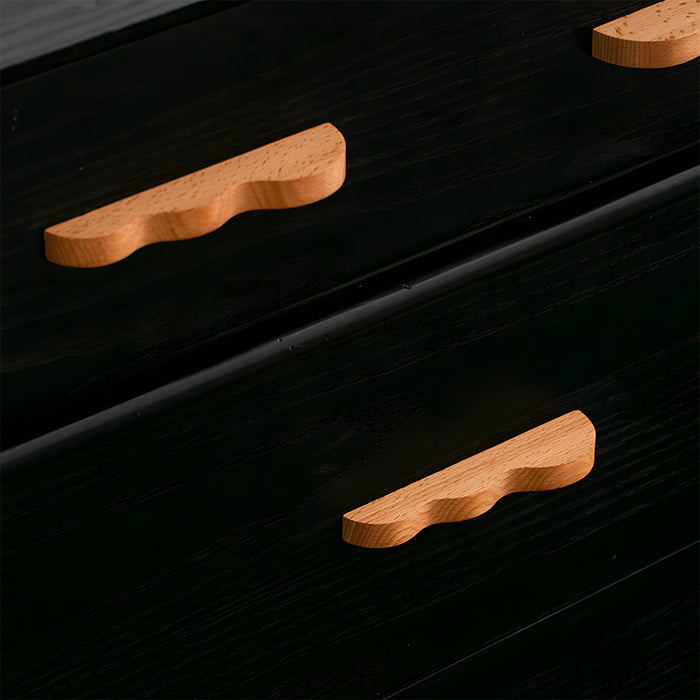 Unique Handmade Wavy Wood Cabinet Handles