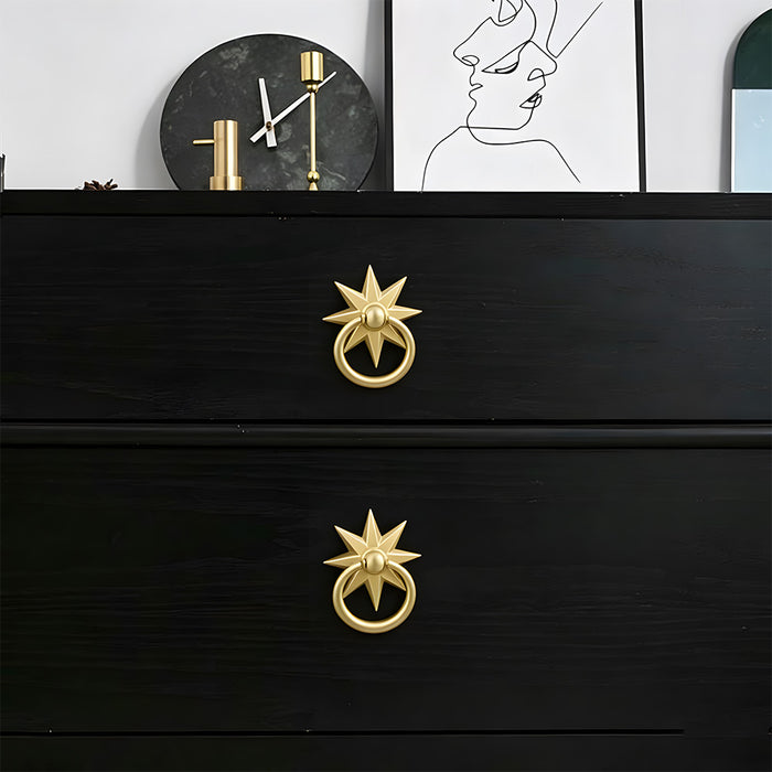 Unique Solid Brass Drop Pulls Cabinet Knobs