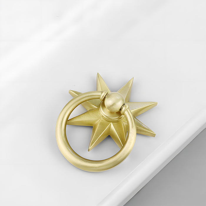 Unique Solid Brass Drop Pulls Cabinet Knobs