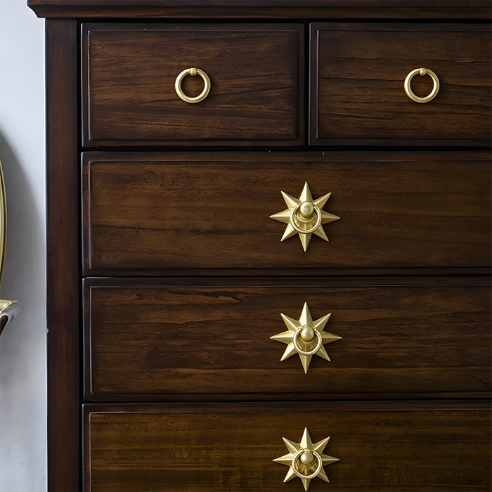 Unique Solid Brass Drop Pulls Cabinet Knobs