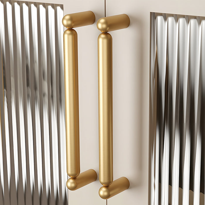 Unique Solid Brass T-Bar Cabinet Pulls