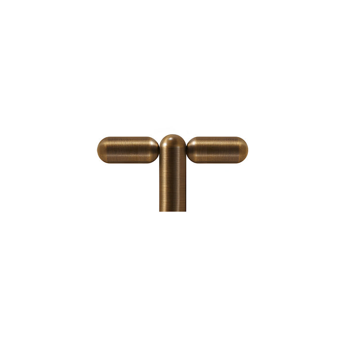 Unique Solid Brass T-Bar Cabinet Pulls